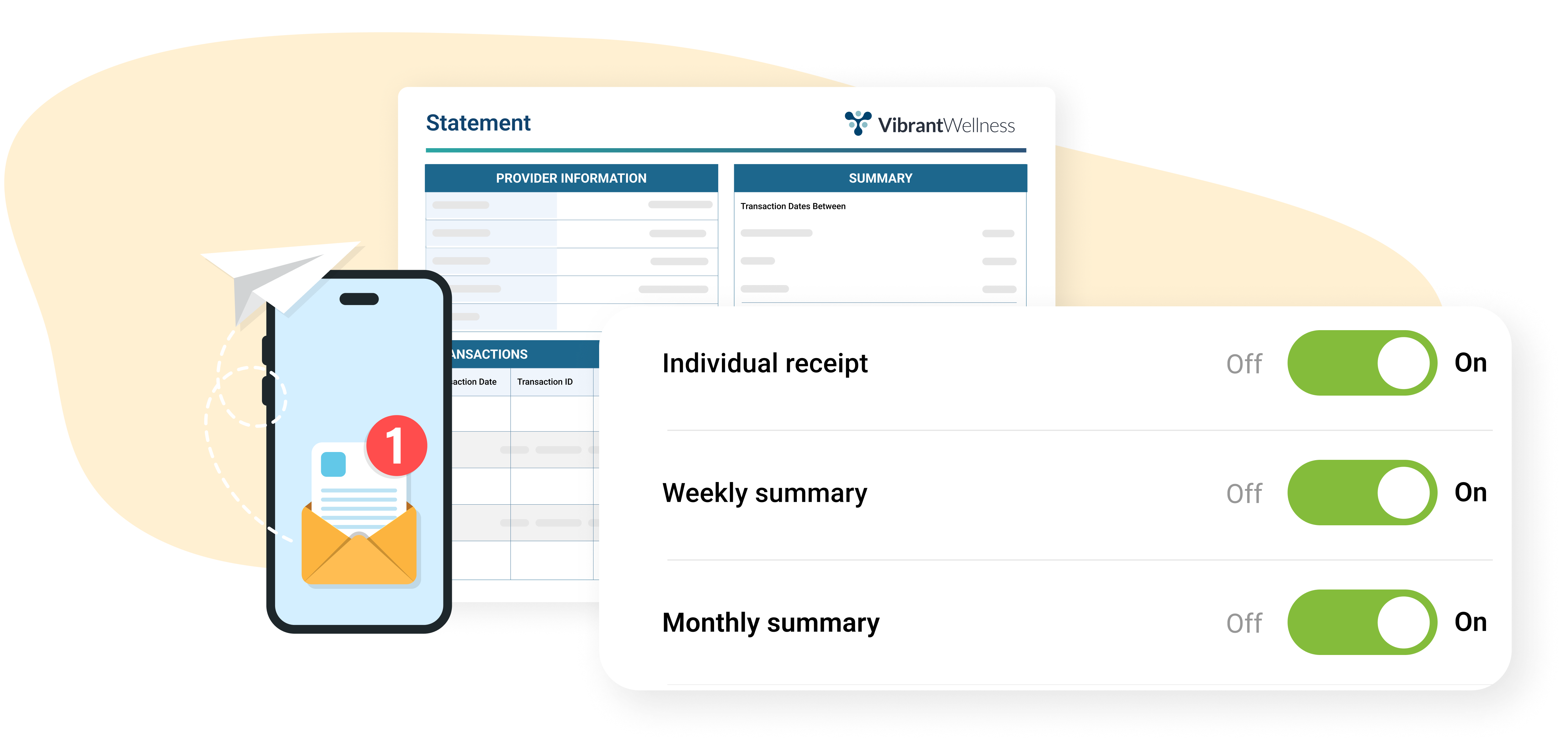 Automatic Statement Summary Setting Illustration